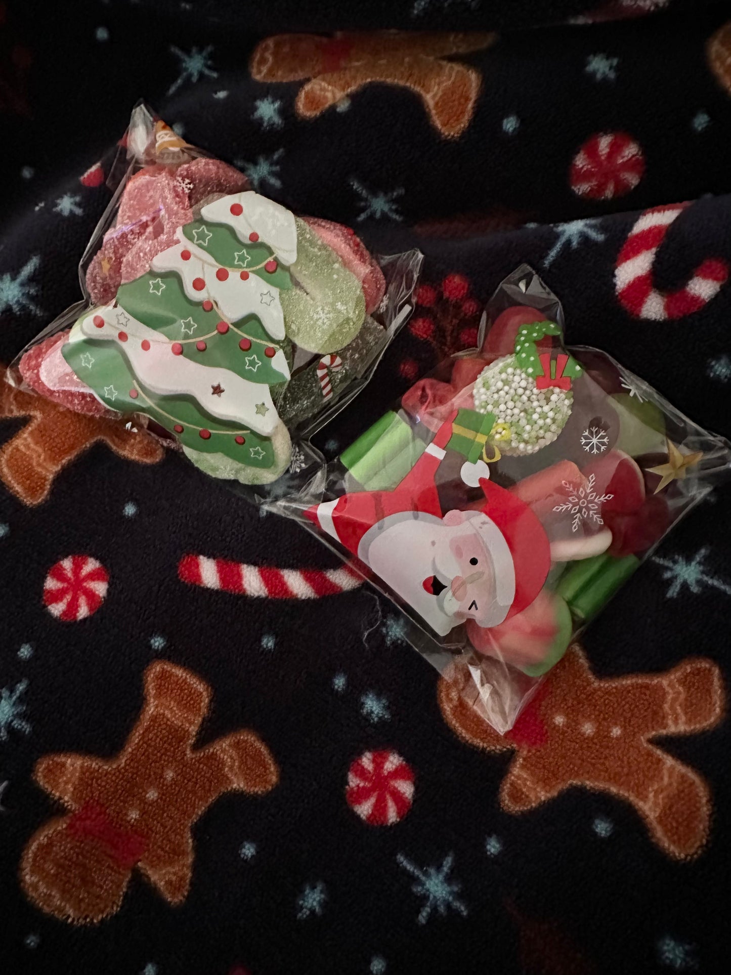 Pochette Noël rouge et verte