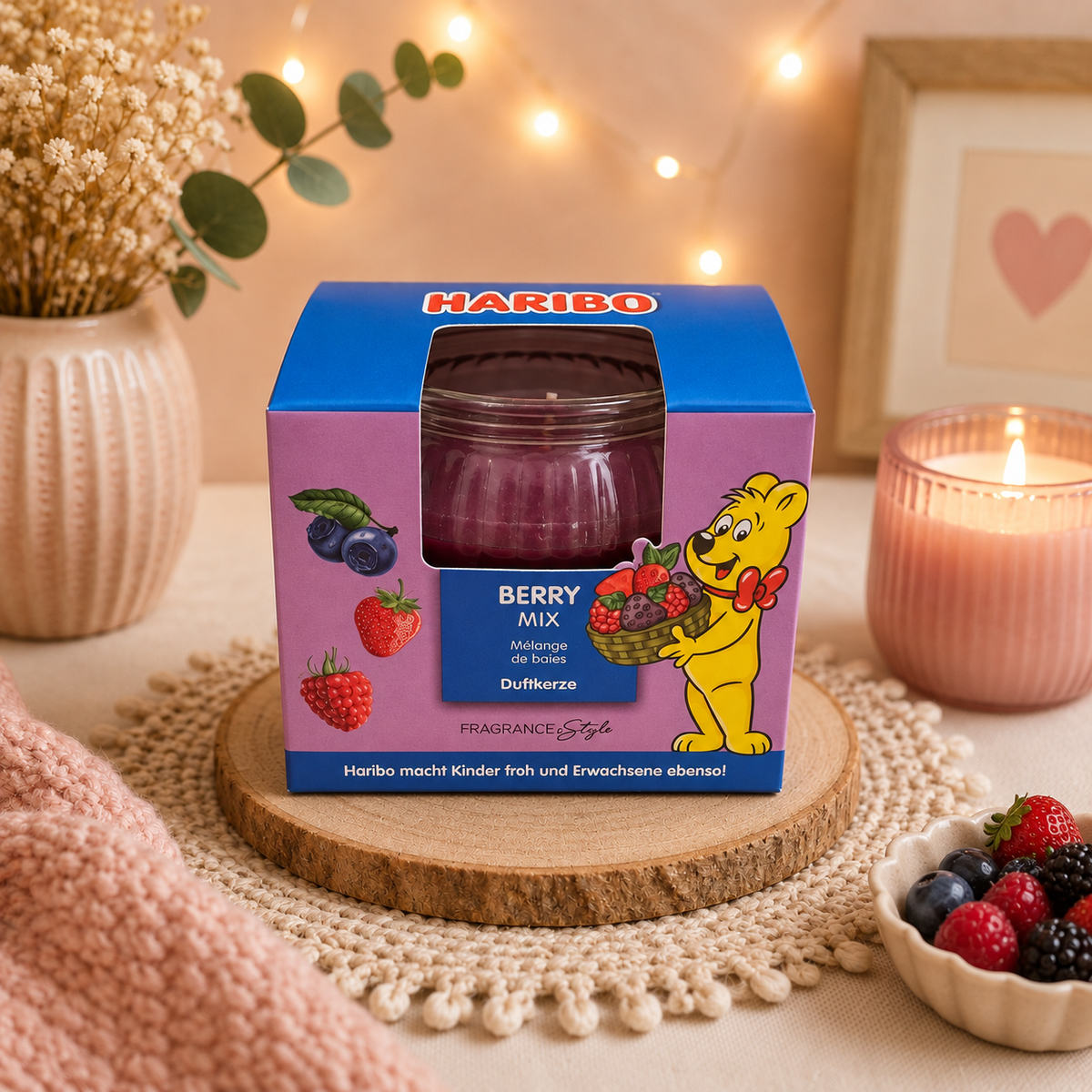 Bougie fruit rouge