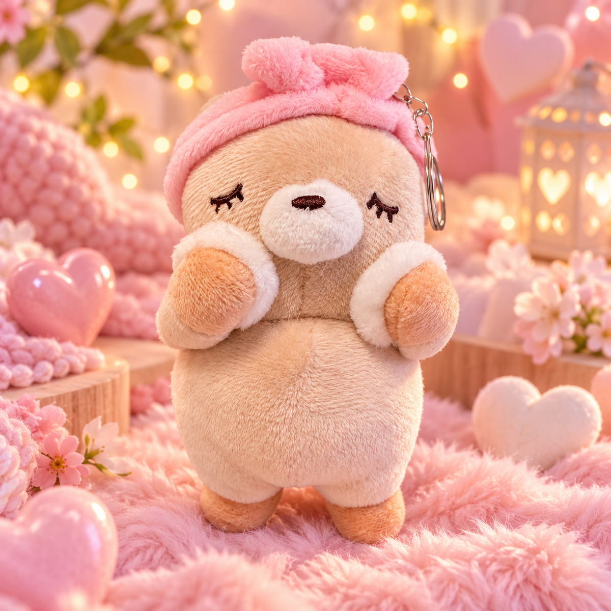 Peluche ourson kawaii ( porte clés )
