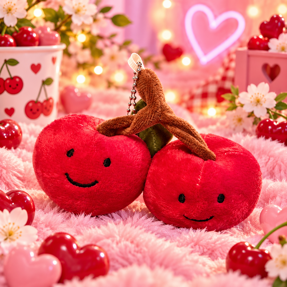 Porte clés cerise