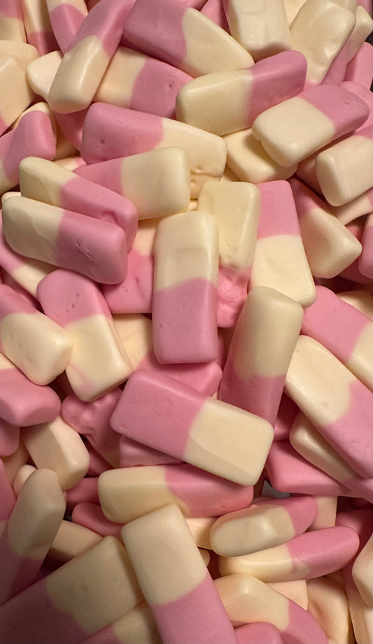 Squashies rhubarbe et lait , bonbon anglais (100g)