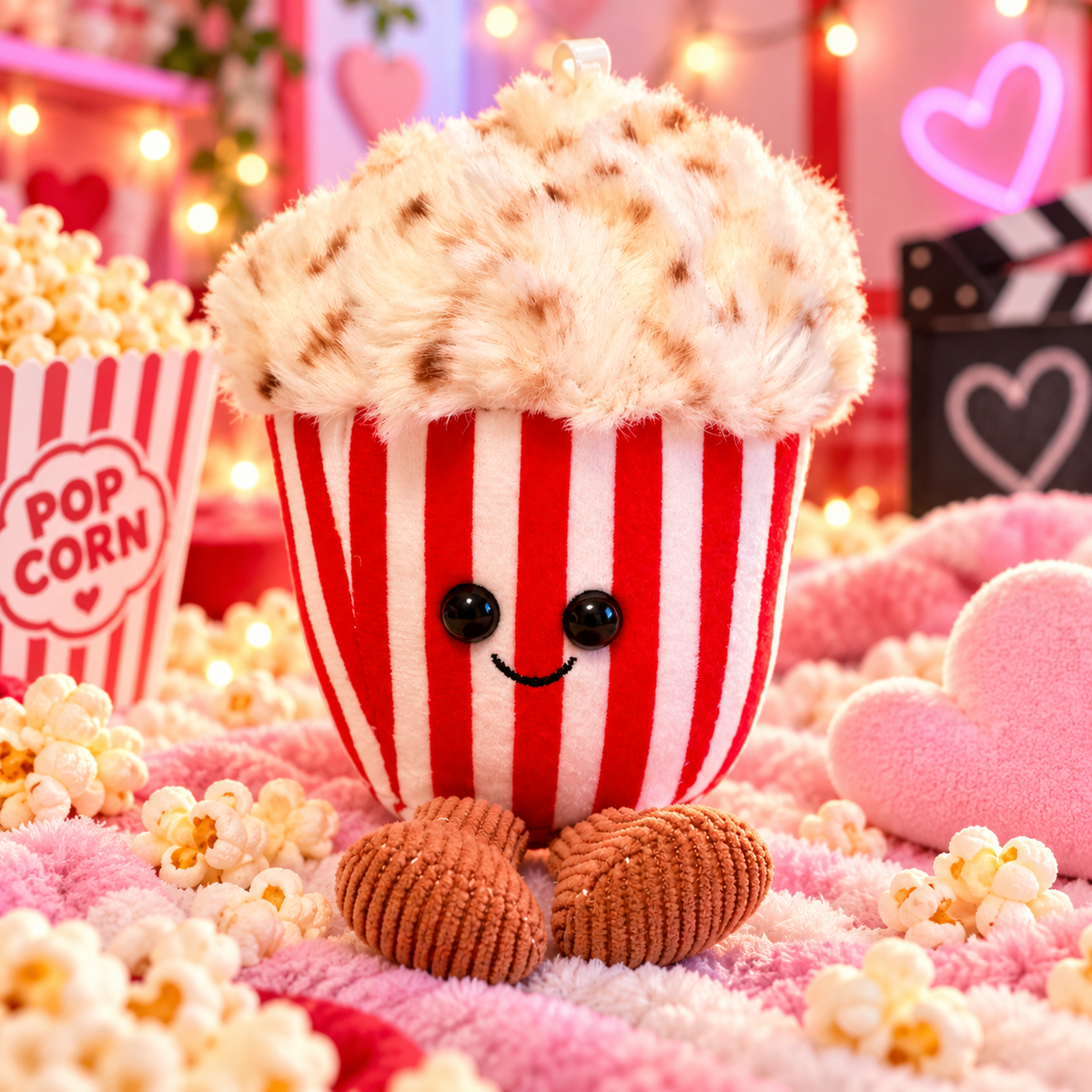 Peluche pop corn ( porte clés )