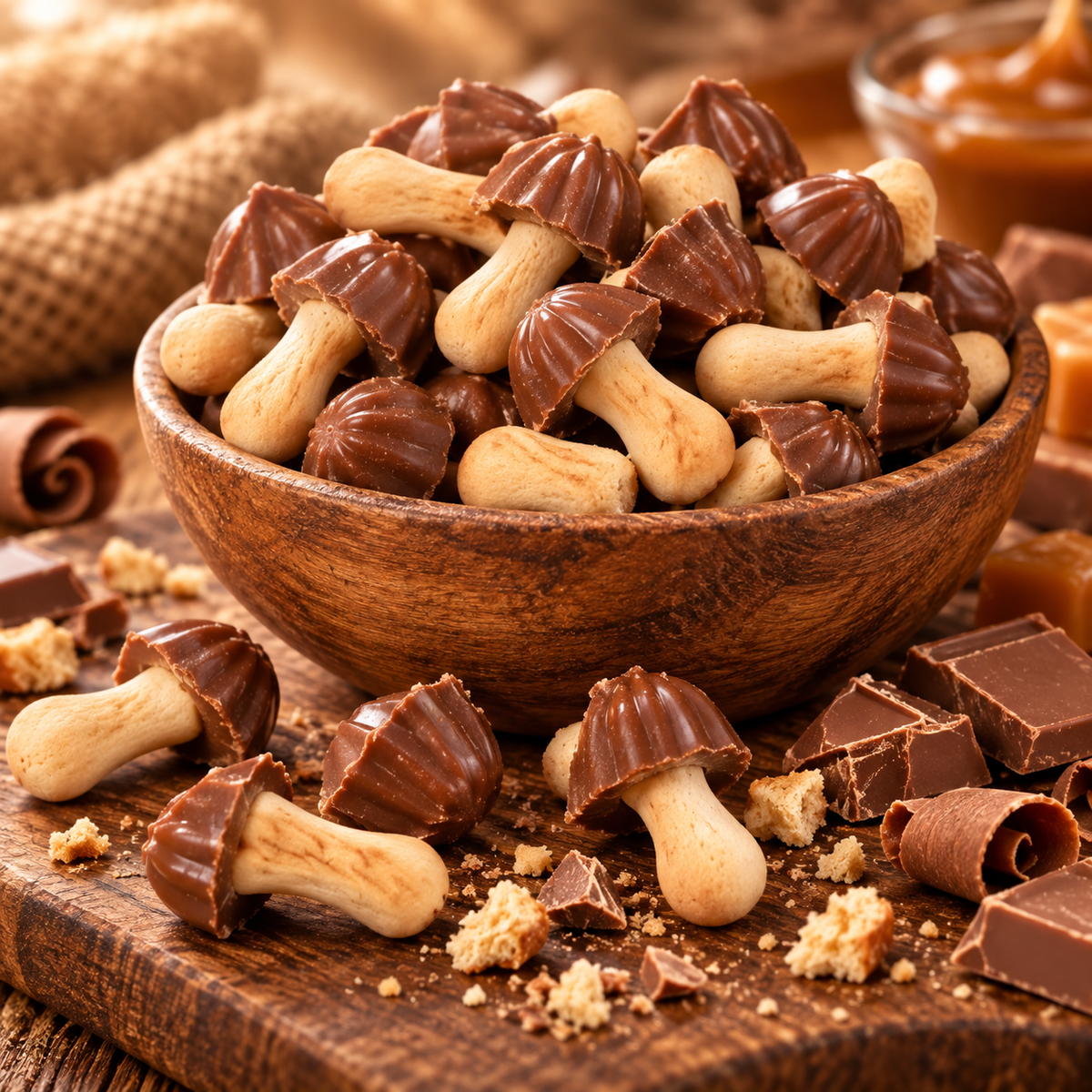 Champignon chocolat caramel (100g)