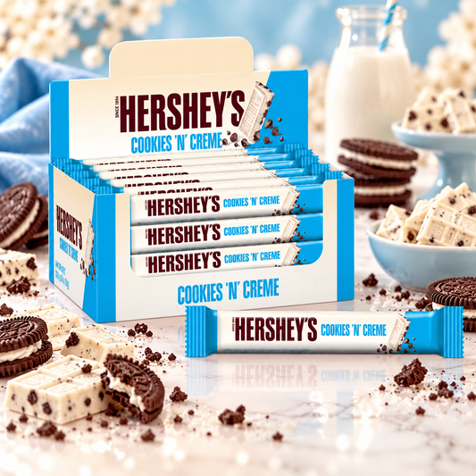 Barre chocolat hershey’s cookie and cream (15g)